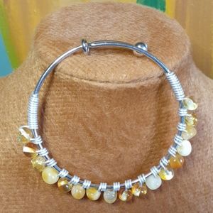 Baltic Amber Bangle Bracelet
